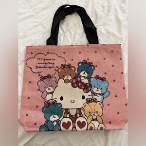 Hello Kitty Multicolor Bear Friends Tote
